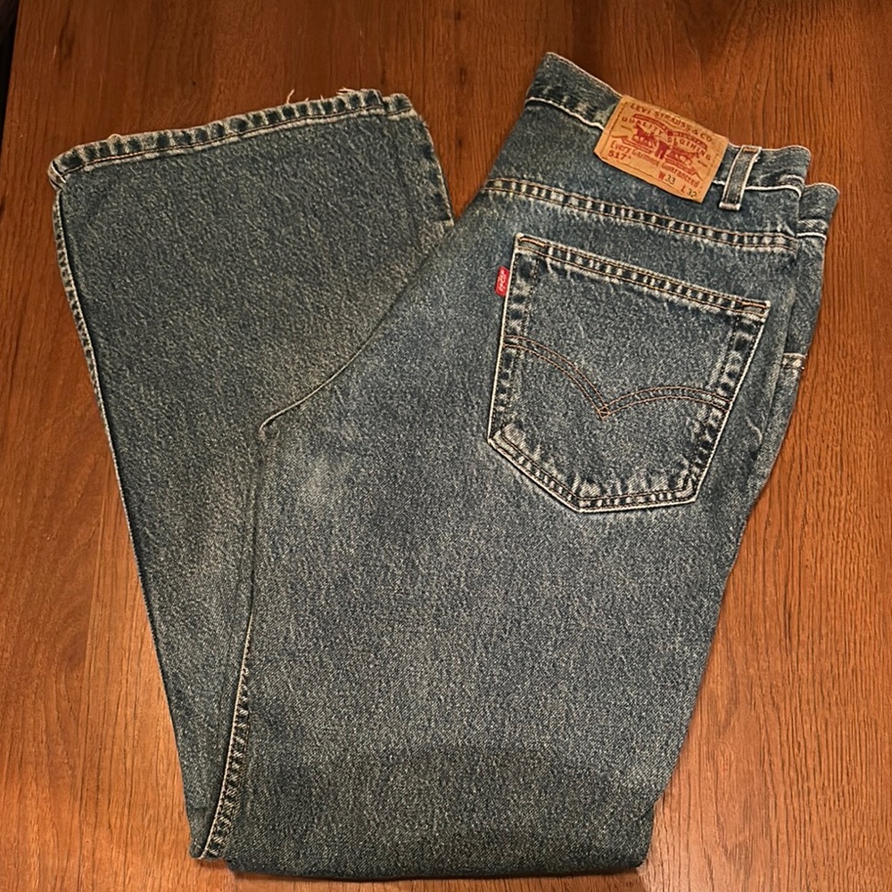 Levi's Blue Straight Jeans Classic Style 517